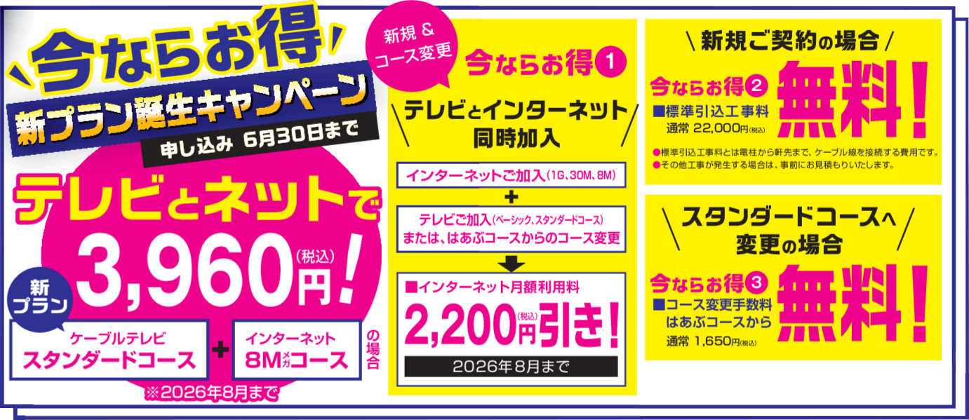 スタンダードコース 今ならお得